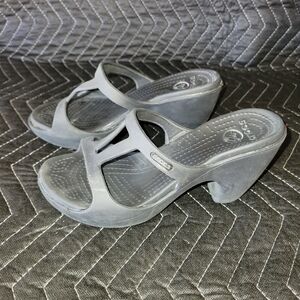 Crocs Cyprus II Slip-on Heel Sandals - Black
